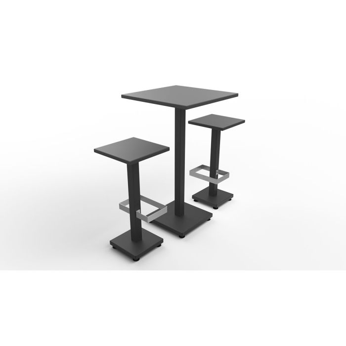 Table mange debout Brunch pied central plateau stratifié autostable