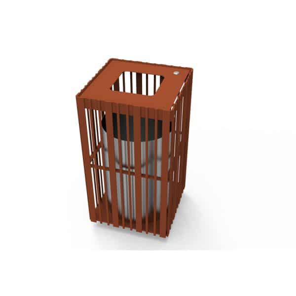 Corbeille Basik carré 60 litres avec support sac – Image 4