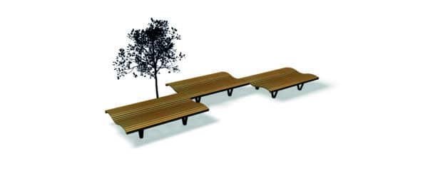 guyon mobilier urbain banc détente LINEA ONDA