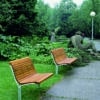 guyon mobilier urbain banc bois contour 2 places