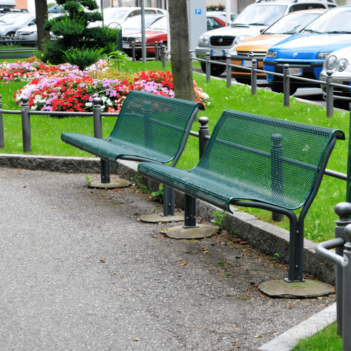 guyon mobilier urbain banc metal CONTOUR